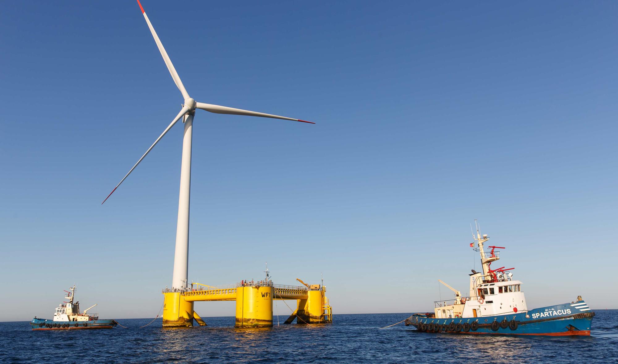 EDP aerogenerador marino portugal